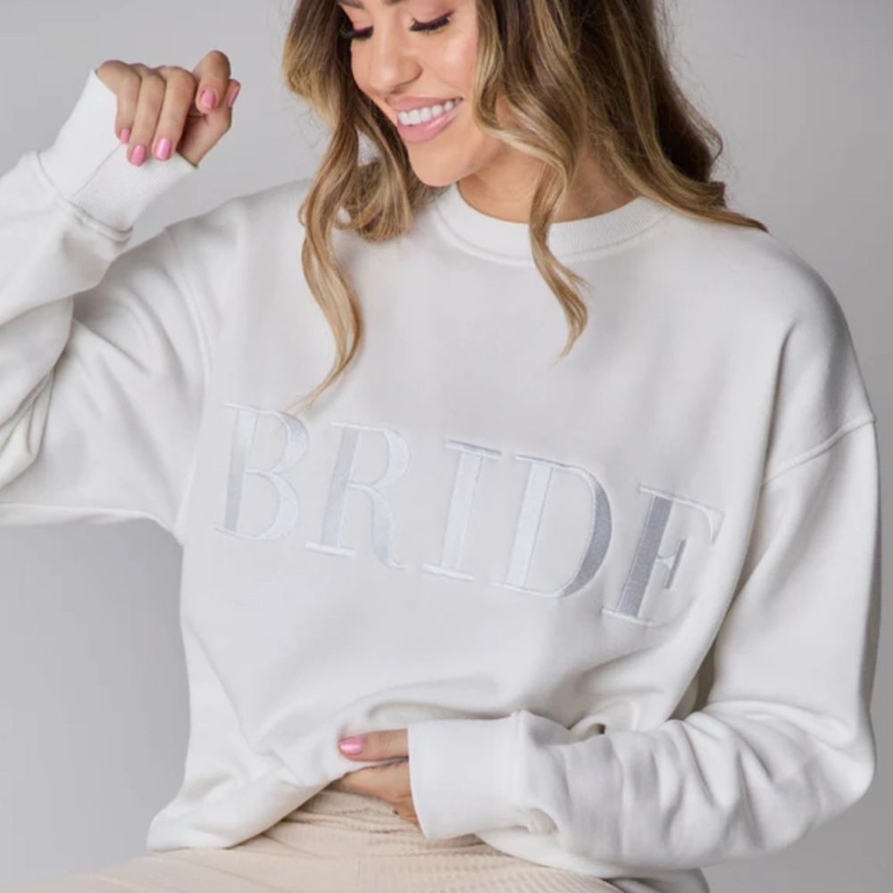 Six Stories Bride Statement Sweater- White- Sz S